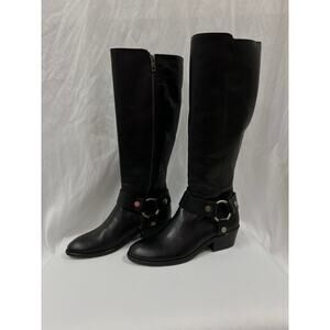 NIB Frye Carson Harness Tall Black Boots size 6M